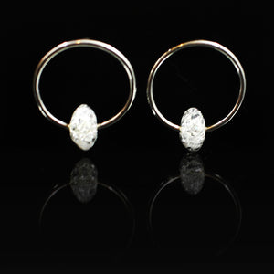  Glow Hoops | Crystal Silver Earing | Yakubu Design | Image 2