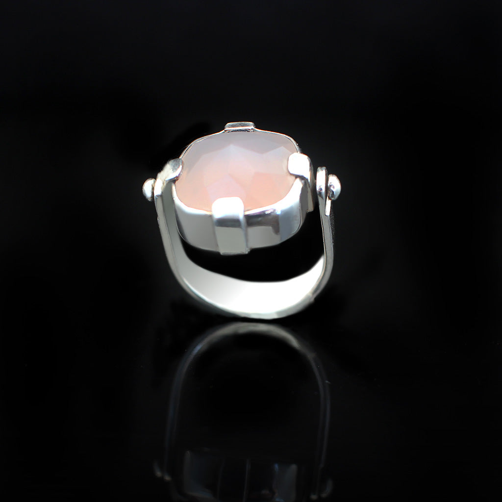 Dream Rose Ring | Rose Quartz Silver Ring | Yakubu Design | Image 3